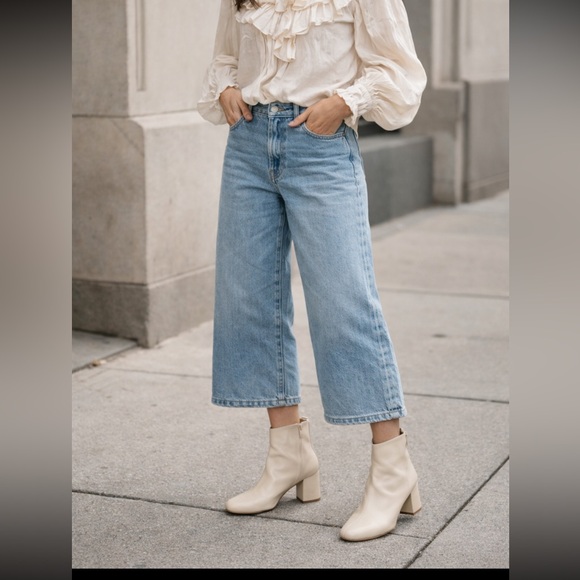 Zara Cream Ankle Booties - Picture 1 of 9